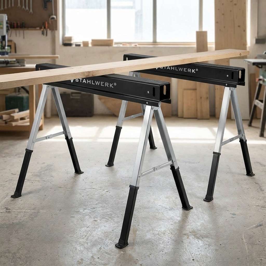 Chevalets de sciage métalliques SB-910 ST (kit de 2)
