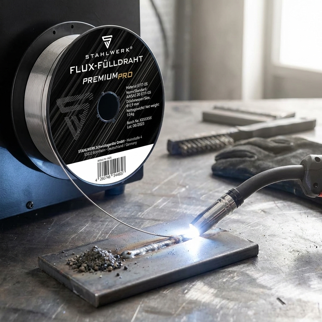 Soudage sans gaz : protection par flux et arc stable