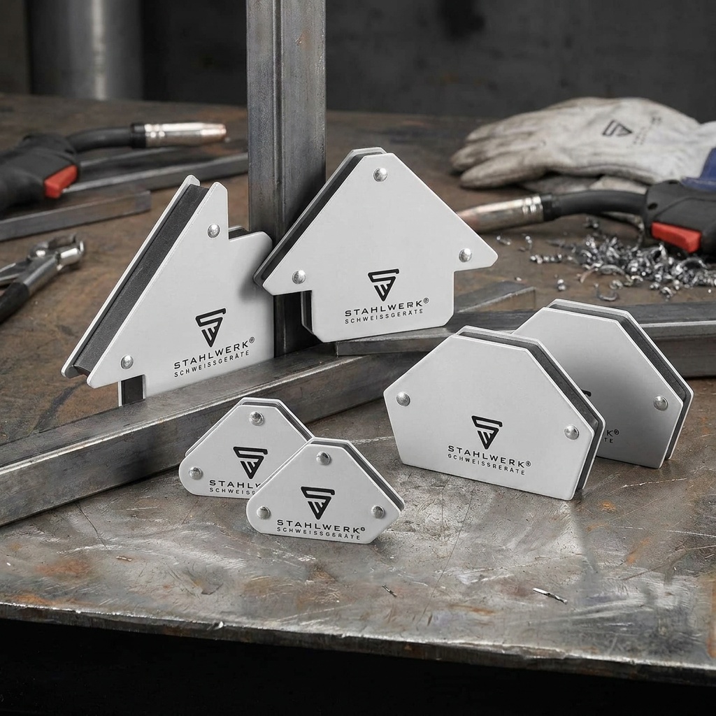 Lot de 6 angles de soudage magnétiques STAHLWERK