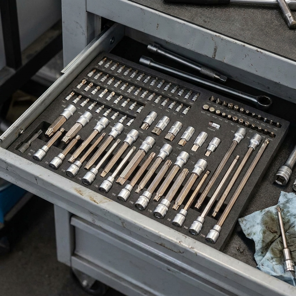 Insert pour servante d’atelier et usage quotidien